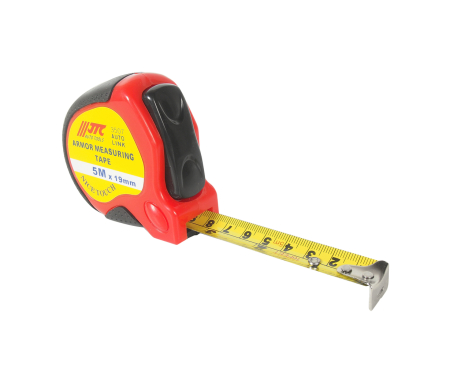 Рулетка 5м 19мм обрезиненный корпус JTC-3507