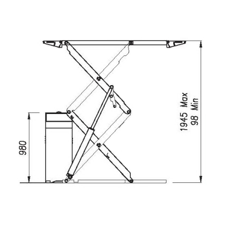 Подъемник ножничный электрогидравлический 3,2 тонны OMA 532 LP