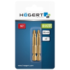 Биты PZ2, S2 TiN, 50 мм, 2 шт, HOEGERT HT1S395 Биты PZ2, S2 TiN, 50 мм, 2 шт, HOEGERT HT1S395