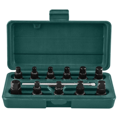 Комплект для откручивания масляных пробок, 12 предметов, Jonnesway AI030002