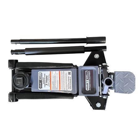 Домкрат подкатной гидравлический, низкопрофильный, 3 т, KRAFTWELL KRWFJ3FL