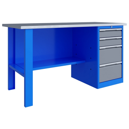 Верстак слесарный однотумбовый Верстакофф TNC 161.14.3