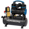 NORDBERG NCEO8/170 Компрессор поршневой безмасляный 220В, ресивер 8л, 170л/мин
