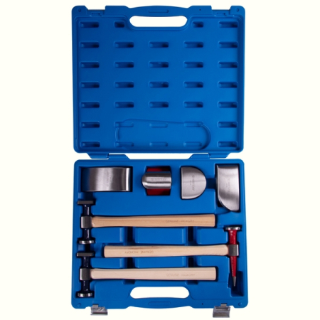 KING TONY 9CF-307 Набор рихтовочных молотков и поддержек, 7 предметов