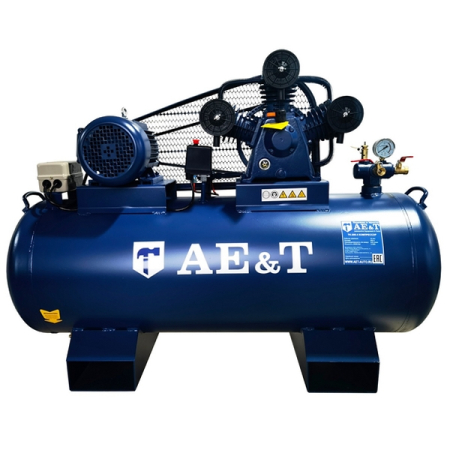 Компрессор поршневой ременной, 200л, 440л/мин, AE&T TK-200-4