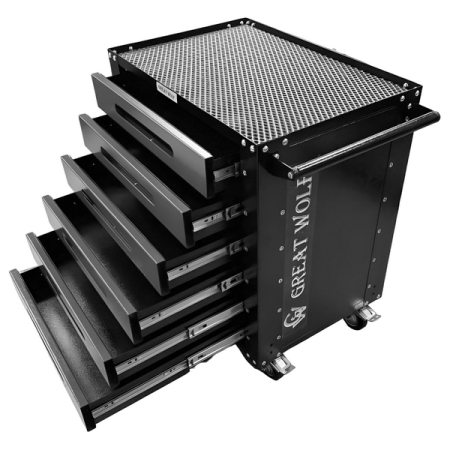 Инструментальная тележка, 6 ящиков, серая, Great Wolf GWT-G6