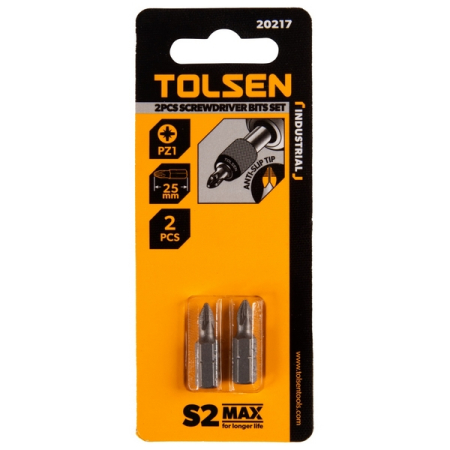 Набор вставок (бит) 1/4", Pozidriv PZ1, 25 мм, 2 предмета TOLSEN TT20217