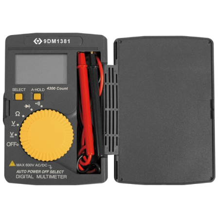 Мультиметр цифровой компактный, AC/DC, King Tony 9DM1381