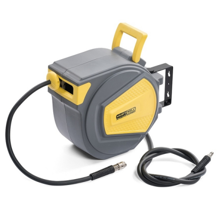 Катушка для воздуха/воды, закрытая пластиковая, шланг 9.5x14.5 мм, 20 м, 20 бар, KraftWell KRW1731.C7