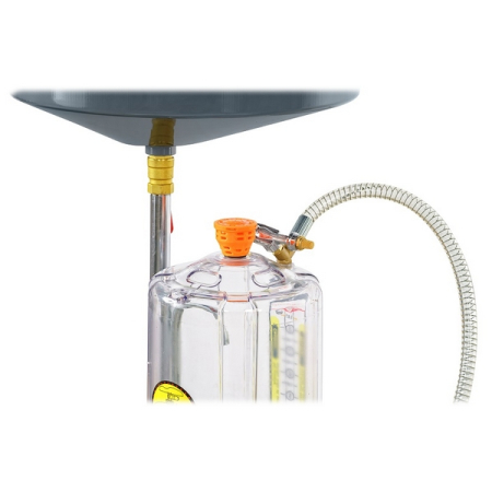 Установка для слива и откачки масла и антифриза, 80 л, с мерной емкостью, KraftWell KRW1839.80L