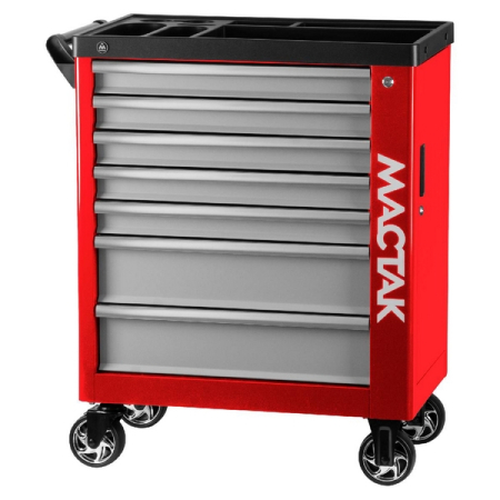 Тележка инструментальная "НОВА", 7 ящиков, красная МАСТАК 521-07580R