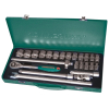Набор головок торцевых 1/2"DR, 10-32 мм, 24 предмета, Jonnesway S04H4524S