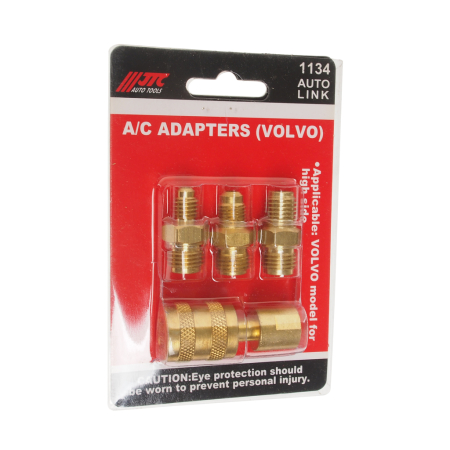 Набор адаптеров для заправки автокондиционера VOLVO JTC-1134 Набор адаптеров для заправки автокондиционера VOLVO JTC-1134