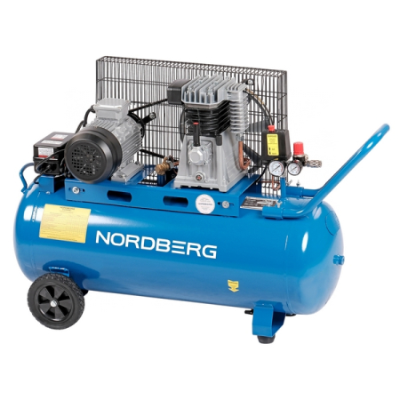 NORDBERG NCE100/391 Компрессор поршневой с ременной передачей 380В, ресив. 100л, 390л/мин