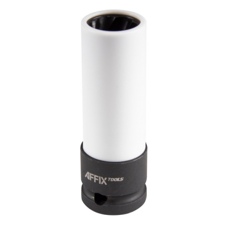 Головка для поврежденного крепежа глубокая 1/2", 17 мм, тонкостенная, пластиковая защита, AFFIX AF10931017