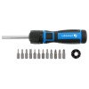 Отвертка со сменными битами и редуктором 1:5, 13 предметов, HOEGERT HT1S215