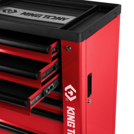 KING TONY 87G38-7B Тележка инструментальная PROFESSIONAL, 7 ящиков, красная