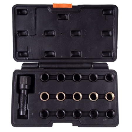 Метчик для восстановления свечной резьбы, набор ремонтных вставок (футорок), 16 предметов, AFFIX AF10312116C