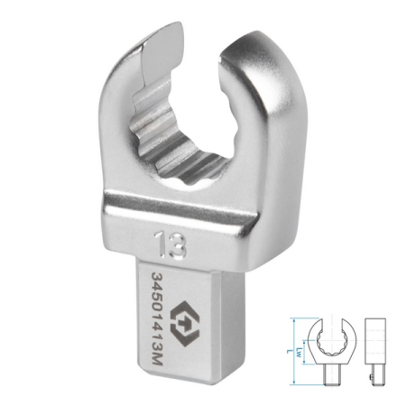 Насадка разрезная серии FIT, 13 мм, 9x12 мм KING TONY 34501413M