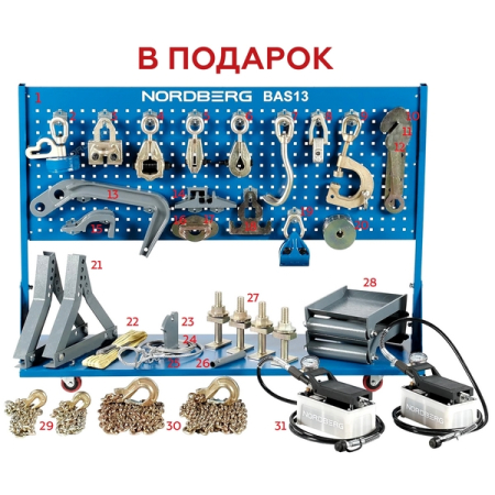 NORDBERG BAS13 Стапель платформенный