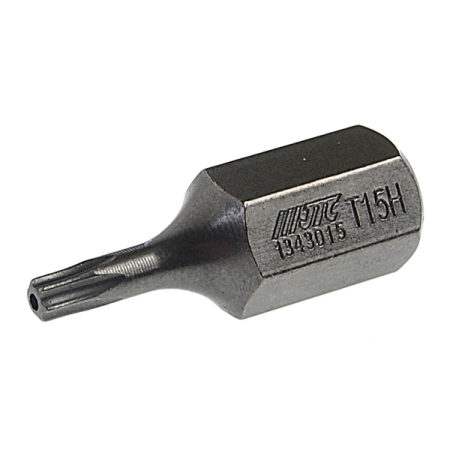 Бита TORX с отверстием T15Hx30 мм, 10 мм, JTC-1343015