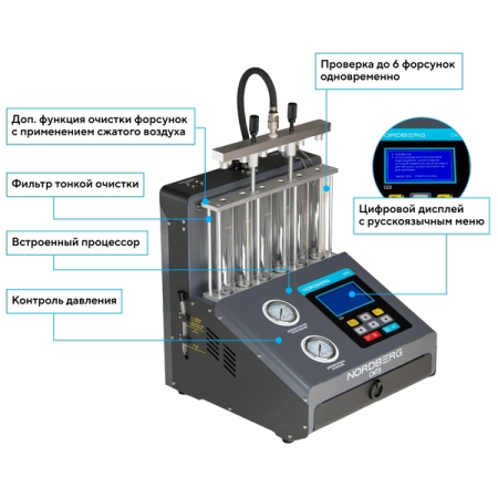 NORDBERG CMT8 Установка для тестирования и очистки форсунок GDI