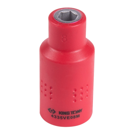 KING TONY 4335VE08M Головка торцевая диэлектрическая шестигранная 1/2”, 8 мм KING TONY 4335VE08M Головка торцевая диэлектрическая шестигранная 1/2”, 8 мм