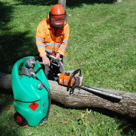Мобильная АЗС бензиновая с ручным роторным насосом, 110 литров Emiliana Serbatoi EMB110MB