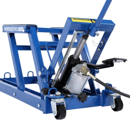 NORDBERG N32008 Домкрат подкатной пневмогидравлический для мотоциклов, 680 кг