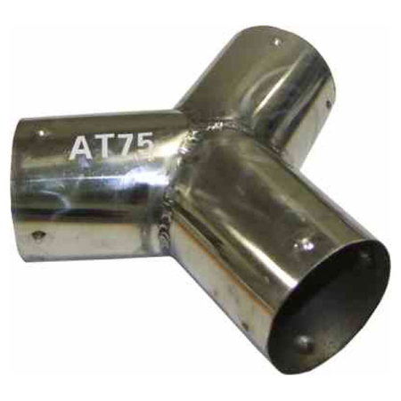 Nordberg AT75 Насадка тройник Y-образный металлический для шлангов диаметром 75 мм