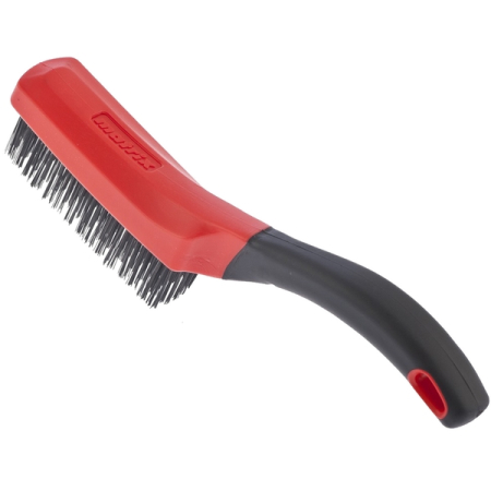 Щетка металлическая зачистная, пятирядная, двухкомпонентная рукоятка, Matrix 74835
