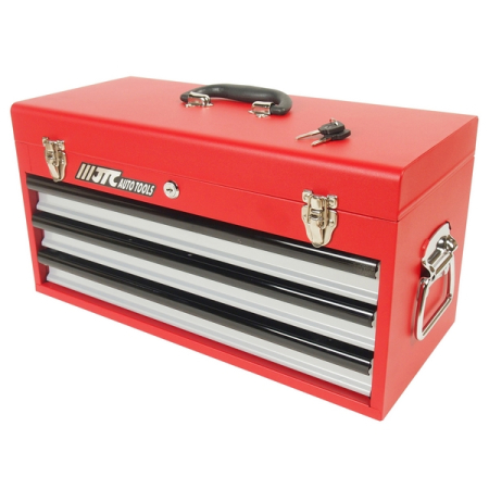 Набор инструментов слесарно-монтажный в переносном ящике, 3 лотка, 65 предметов, JTC-B065