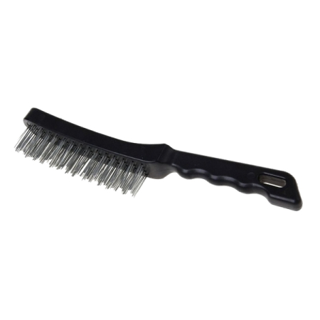 Щетка металлическая зачистная четырехрядная с пластмассовой ручкой Sparta 748655