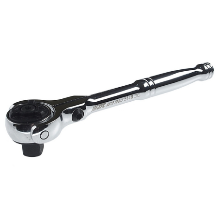 Ключ трещотка 3/8" 72 зуба 146 мм шарнирный, металлическая рукоятка JTC-5148