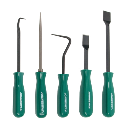 Набор крючков и скарпелей, 5 предметов, Jonnesway AI030007