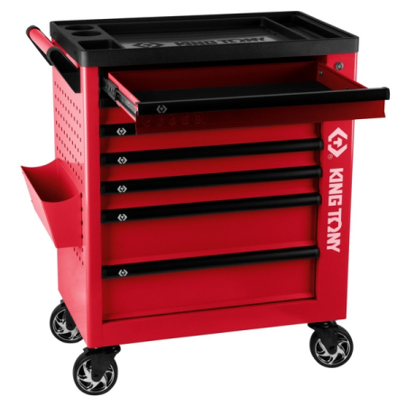 KING TONY 87G38-7B Тележка инструментальная PROFESSIONAL, 7 ящиков, красная