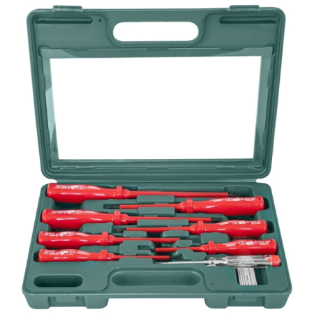 Набор отверток стержневых диэлектрических, 8 предметов, Jonnesway D02AP08S