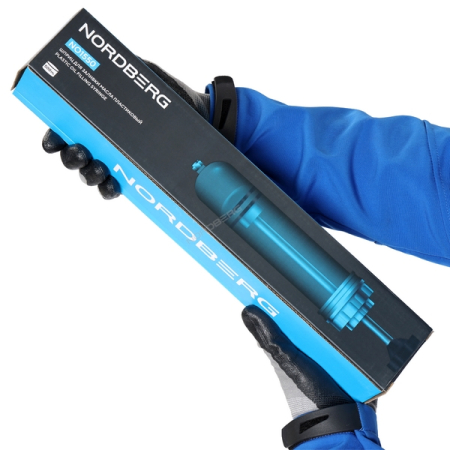 NORDBERG NO1550 Шприц для масла пластиковый с насадками, 500 мл