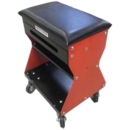 Подкатной ремонтный стул, красный, Great Wolf GWT-R1