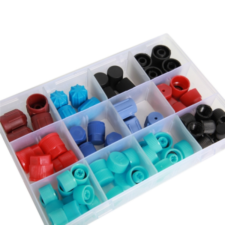 Комплект колпачков на ниппели автокондиционера, 77 предметов, ОДА Сервис ODA-9005