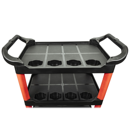 Тележка инструментальная открытая пластиковая, 3 полки, STANKO TIL80013