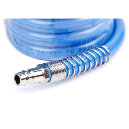 Шланг воздушный полиуретановый, спиральный D8x12 мм, 10 м KraftWell KRW-HC081210