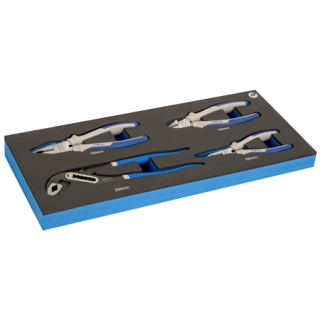 Набор шарнирно-губцевого инструмента, 4 предмета, ложемент, IRIMO IFF1E013