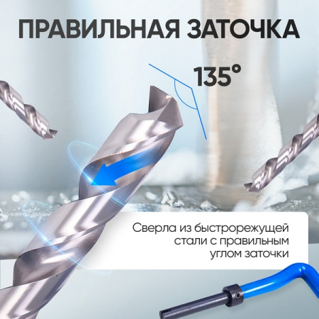 Набор для восстановления резьбы М5x0.8 – М12x1.75 Car-Tool CT-H016