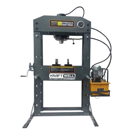 Пресс гидравлический с электрическим приводом, напольный, 100 т, KRAFTWELL KRWPR100B