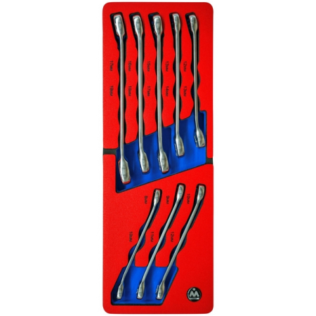 Набор разрезных ключей, 8-19 мм, ложемент, 8 предметов, МАСТАК 5-25108