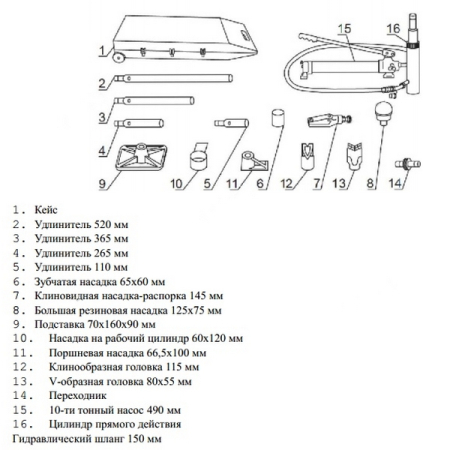 Nordberg N3810 Растяжка рихтовочная, усилие 10 тонн