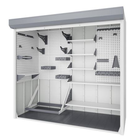 Шкаф для паркинга роллетный односекционный 2300x650x900 мм Верстакофф RCAB RC-1.031