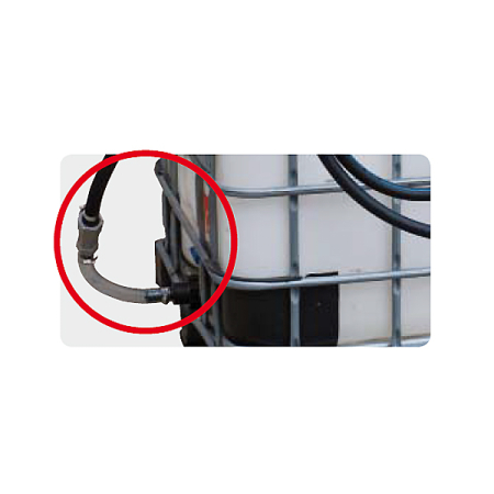 Адаптер для нижнего слива из еврокубов Piusi KIT BOTTOM CONNECTION