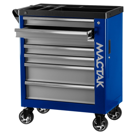 Тележка инструментальная "НОВА", 7 ящиков, синяя МАСТАК 521-07580B